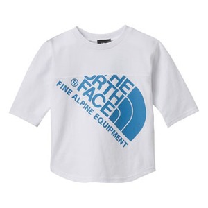 THE NORTH FACE（ザ・ノースフェイス） JUMBO LOGO 3／4 TEE KID’s 120 W（ホワイト）