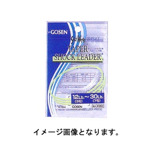 ゴーセン（GOSEN） ソルトウォーターテーパーショックリーダー 16-35Lb ナチュラル