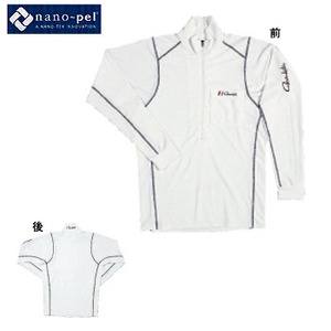 がまかつ（Gamakatsu） GM-3070 NANO-PEL 2WAYジップシャツ M ホワイト