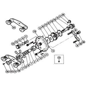 シマノ（SHIMANO） パーツ：カルカッタ 201XT ハンドル受ケ座金 No005