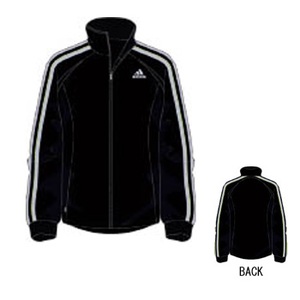 adidas（アディダス） R6730 adi-COOL ウォームアップジャケット XO ブラック×ライトグレー