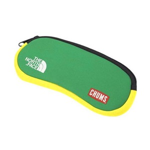 THE NORTH FACE（ザ・ノースフェイス） TNF／Chums Neoprene Sunglass Case 17×6×2cm グリーン×イエロー（GY）