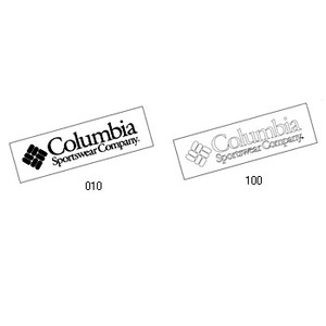 Columbia（コロンビア） CSステッカー2 43×150mm 010（Black）