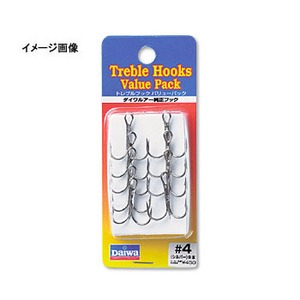 ダイワ（Daiwa） T.D.TREBLE HOOK トレブルフック（TV）バリューパック ＃6 シルバー