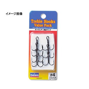 ダイワ（Daiwa） T.D.TREBLE HOOK トレブルフック（TV）バリューパック ＃6 ブラック