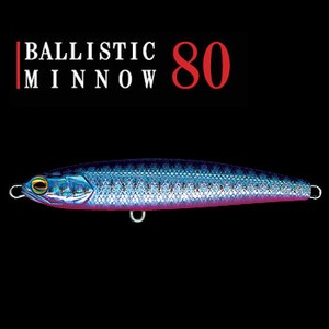 ノースクラフト（NORTH CRAFT） BALLISTIC MINNOW（バリスティックミノー） トレブルフックモデル 80mm LBSP（レーザーブルーシルバー）