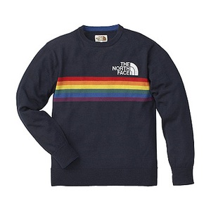 A5 Rainbow Knit Crew S N（ネイビー）