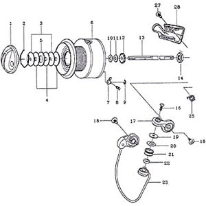 ダイワ（Daiwa） スプリンター 4000 糸付 パーツ：スプール（部品No.006）