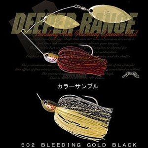 NORIES（ノリーズ） クリスタルS ディーパーレンジ 3／8oz 502 BLEEDING GOLD BLACK