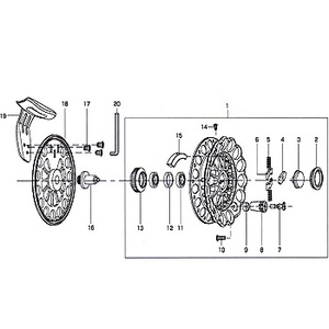 ダイワ（Daiwa） BJ85 パーツ：スタンドSC（部品No.017）