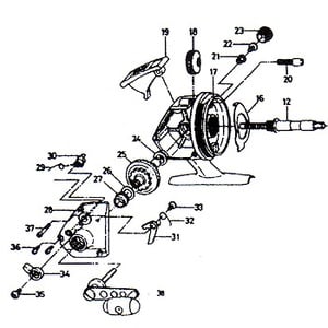 ダイワ（Daiwa） スピンキャスト ST-20 パーツ：ストッパー（部品No.031）