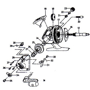 ダイワ（Daiwa） スピンキャスト ST-20 パーツ：ストッパーSP（部品No.032）