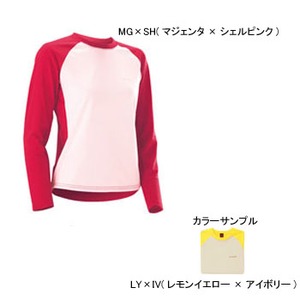 モンベル（montbell） WIC.ライト ラグランロングスリーブTシャツ Women's L LY×IV（レモンイエロー×アイボリー）