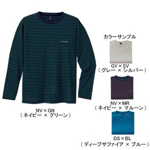 モンベル（montbell） WIC.ブリーズスパンボーダーロングスリーブT Men's M DS×BL（ディープサファイア×ブルー）