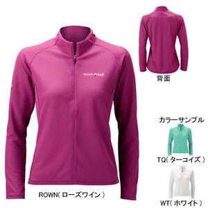 モンベル（montbell） WIC.サイクール ロングスリーブ ジップシャツ Women's M ROWN（ローズワイン）