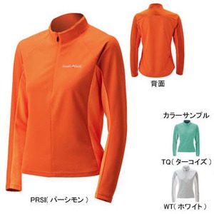 モンベル（montbell） ジオライン3Dメッシュ サイクルロングスリーブジップシャツ Women's M PRSI（パーシモン）