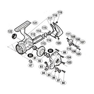 シマノ（SHIMANO） 01 ステラーSW 4000HG パーツ：マスターギヤ（部品NO81）