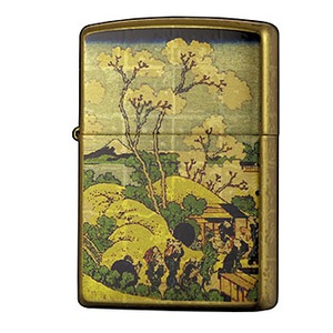 Zippo（ジッポー） 本金箔張り 富嶽三十六景 2GP-MTF7