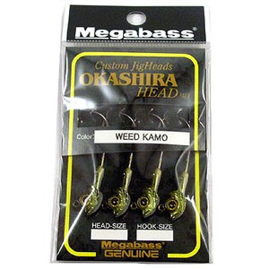メガバス（Megabass） OKASHIRA-HEAD 1／16oz ＃3／0 ウィードカモ