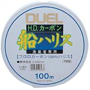 デュエル（DUEL） H.Dカーボン船ハリス 100M／1.7号 クリアー