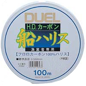 デュエル（DUEL） H.Dカーボン船ハリス 100M／3.5号 クリアー