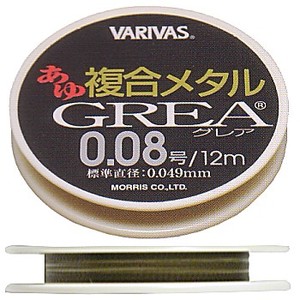 モーリス（MORRIS） バリバス あゆ 複合メタル GREA 12m 0.1号 メタルモスグリーン