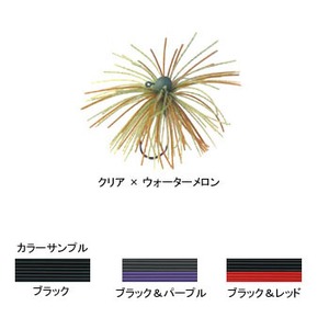 がまかつ（Gamakatsu） ラバージグタイプラウンド25パルキー 1.8g ブラック&パープル