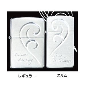 Zippo（ジッポー） ブリリアンハートペア 銀ミラー