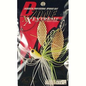 エバーグリーン（EVERGREEN） D-ZONE XXエクストリーム DW 3／4oz ＃14 ホワイトチャートゴールドブレードモデル