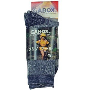 GABOX（ガボックス） メリノウールソックス M ネイビー