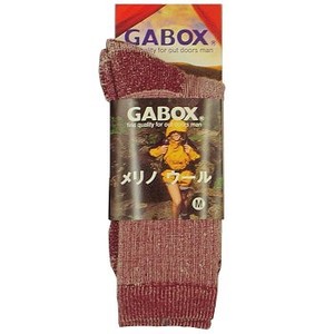 GABOX（ガボックス） メリノウールソックス M ワイン