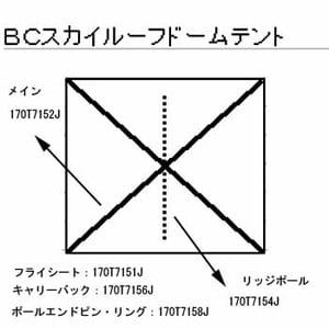 Coleman（コールマン） メインポール《BCスカイルーフドームテント》