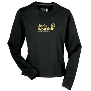 Jack Wolfskin（ジャックウルフスキン） タフィーTロングスリーブ W's M（EU規格） 600（ブラック）