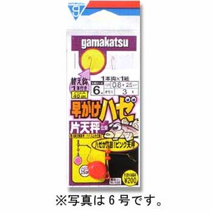 がまかつ（Gamakatsu） 早がけハゼ片天秤仕掛 鈎7／ハリス1 赤