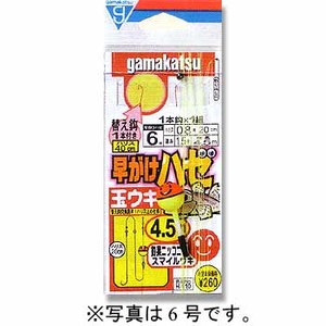 がまかつ（Gamakatsu） 早がけハゼ玉ウキ仕掛3.6m 鈎7／ハリス1 赤