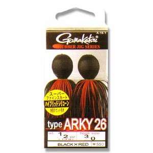 がまかつ（Gamakatsu） ラバージグ Type ARKY 26 7g ブラック&レッド