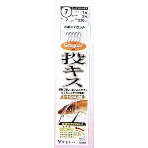 がまかつ（Gamakatsu） 投キス引き釣りプロ仕掛5本 鈎6／ハリス1 茶