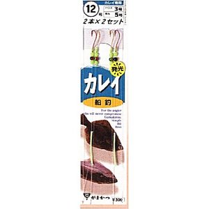 がまかつ（Gamakatsu） カレイ船釣（カレイ専用赤金2本仕掛） 鈎9／ハリス2 赤金