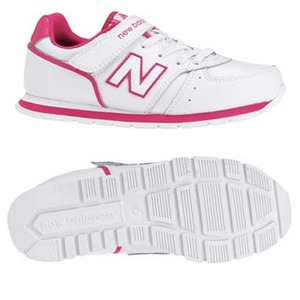 new balance（ニューバランス） キッズ 15.0cm WP（ホワイト／ピンク）