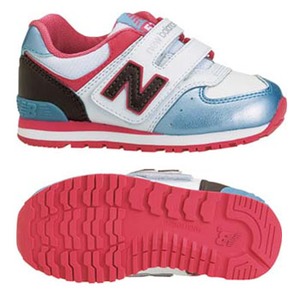 new balance（ニューバランス） キッズ 14.0cm BBP（ブルー／ブラウン／ピンク）