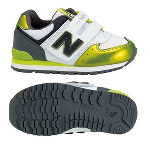 new balance（ニューバランス） キッズ 14.0cm WLB（ホワイト／ライム／ブラック）