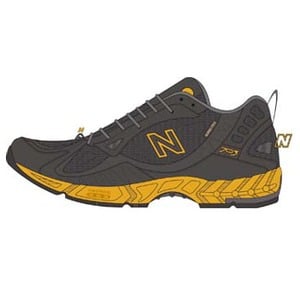 new balance（ニューバランス） TRAIL RUNNING 男性用 4E／25.0cm BY（ブラック／イエロー）