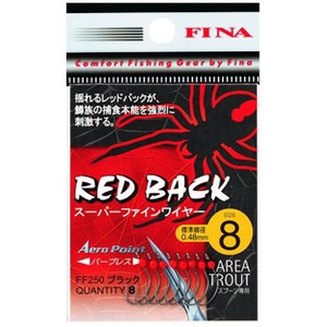 フィナ（FINA） エリアトラウト レッドバック 8 レッド