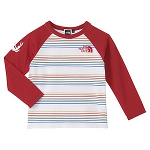 THE NORTH FACE（ザ・ノースフェイス） NTJ32923 L／S USAGI TEE KID’s 130 RR（レックレッド）