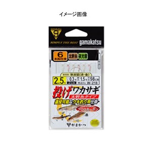 がまかつ（Gamakatsu） 投げワカサギ秋田狐赤金 夜光塗 鈎2／ハリス0.3