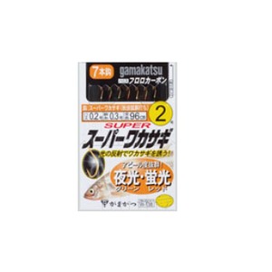 がまかつ（Gamakatsu） 仕掛 スーパーワカサギ仕掛 夜光仕様 鈎2／ハリス0.2 金