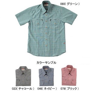 Fox Fire（フォックスファイヤー） スコーロンミニチェックシャツS／S M's S 046（ネイビー）