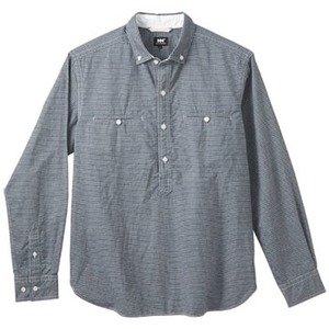 ヘリーハンセン HH49603 ロングスリーブシャツ Men's L IS（インディゴストライプ）