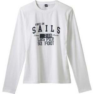 ヘリーハンセン HW39809 ヘリーハンセンプリントロングスリーブTシャツ Women's M W（ホワイト）