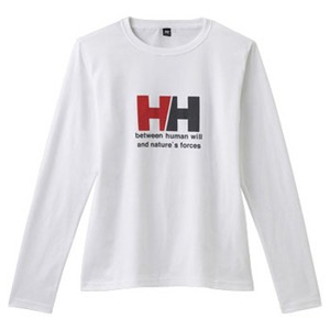 ヘリーハンセン HW39813 ヘリーハンセンロゴロングスリーブTシャツ Women's L W（ホワイト）